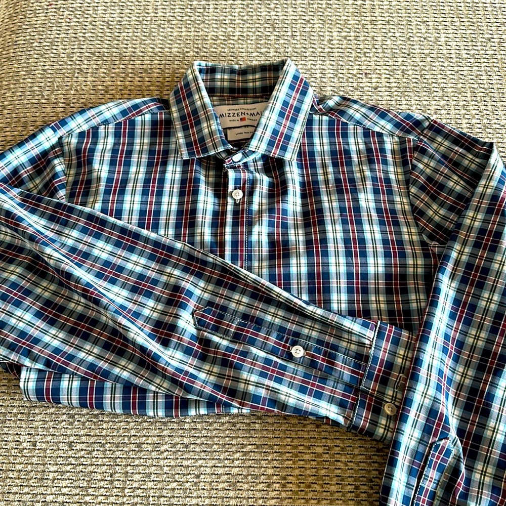Large Trim Fit Mizzen+Main Button-Up Long Sleeve